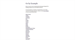 Desktop Screenshot of gobyexample.com